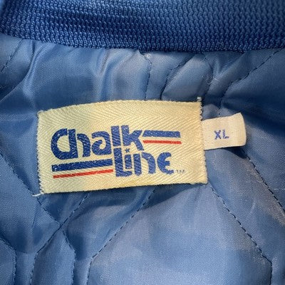 Vintage Chicago Cubs Chalk Line Satin Bomber Jacket Size XL MLB