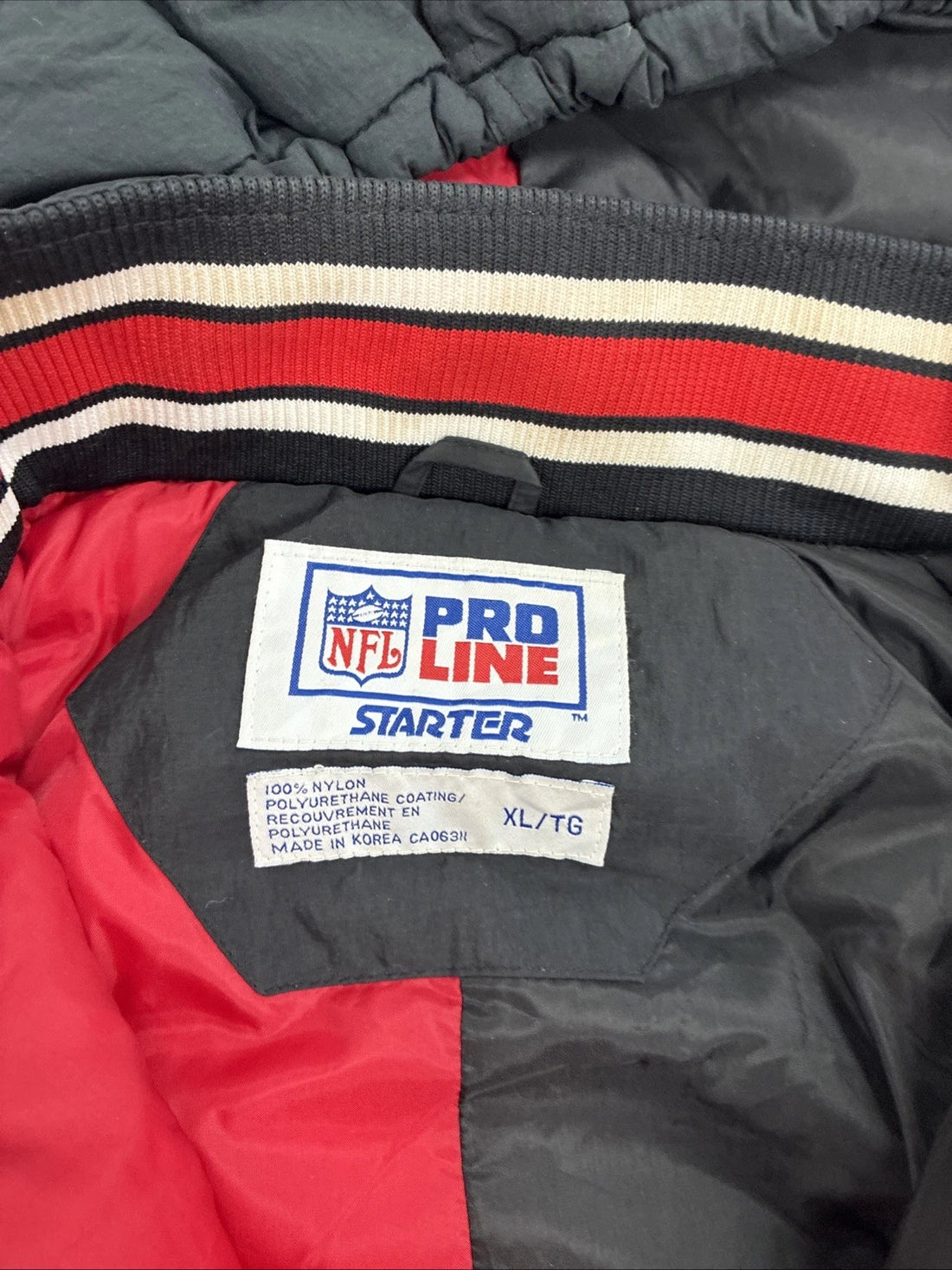 Vintage NFL Budweiser Starter Puffer Jacket Size XL