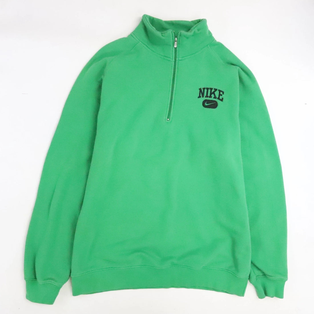 Vintage Nike 1/4 Zip Pullover Sweatshirt Size XL Green
