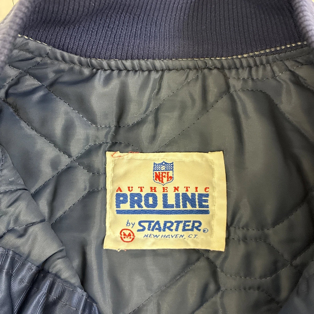 Vintage Chicago Bears Starter Satin Bomber Jacket Size Medium NFL