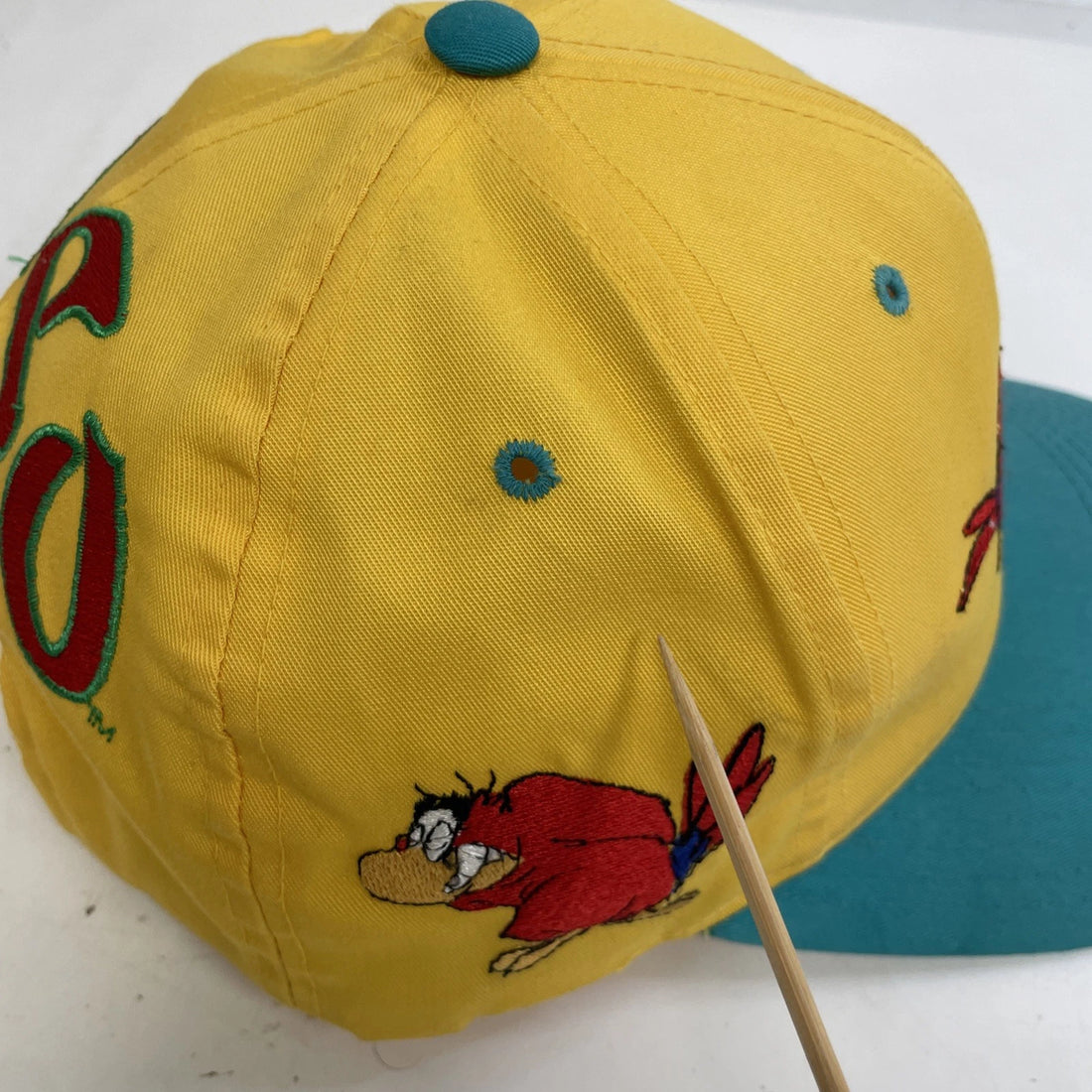 Vintage Aladdin Lago Blockhead Disney Snapback Hat Cap OSFA 90s