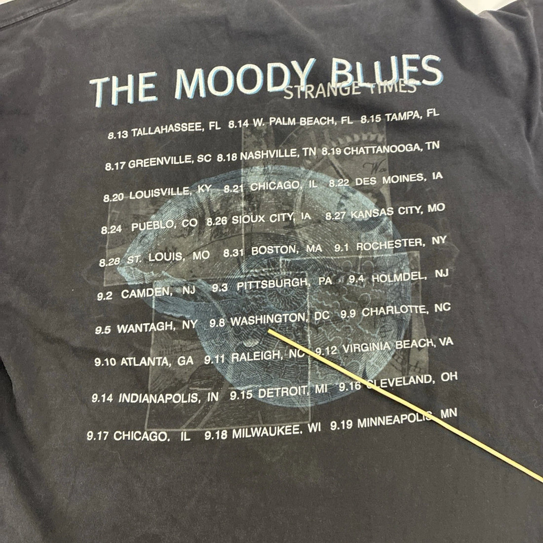 Vintage The Moody Blues Strange Times T-Shirt Size 2XL 90s
