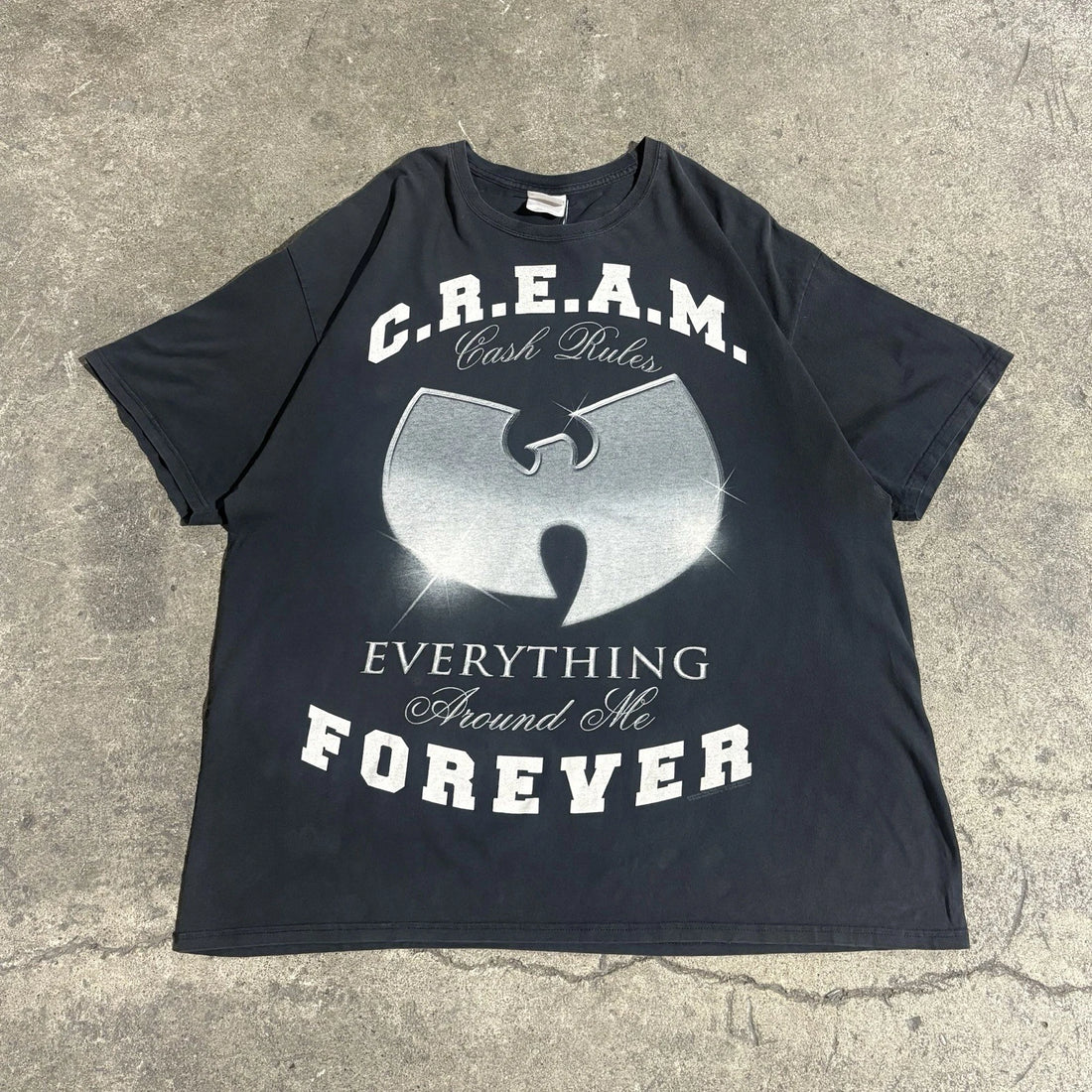 Wu Tang Clan C.R.E.A.M. T-Shirt Size 2XL Rap Hip Hop