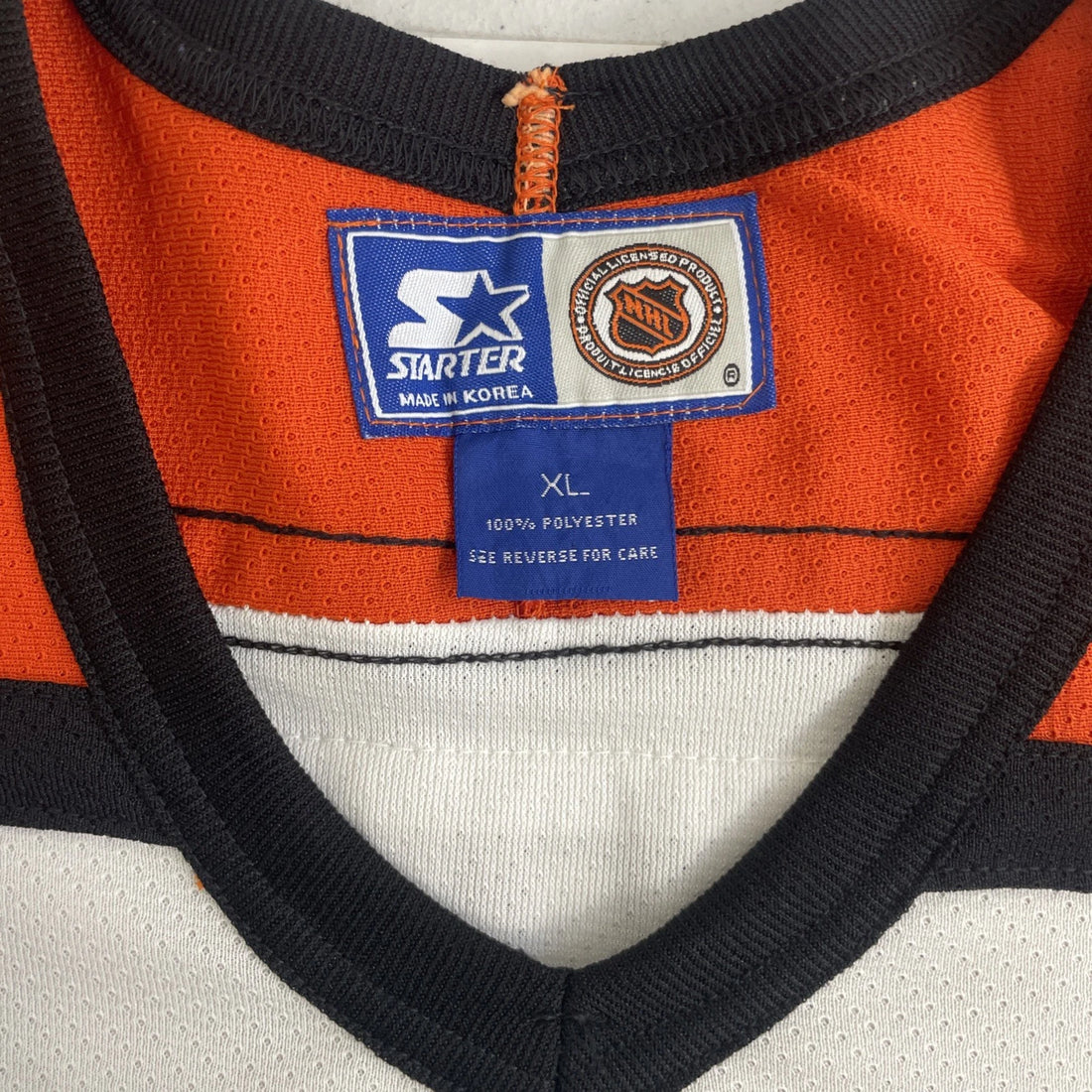 Vintage Philadelphia Flyers Eric Lindros Starter Hockey Jersey Size XL NHL