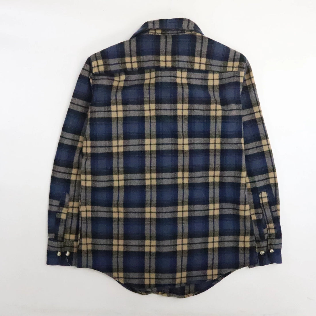 Vintage St John's Bay Wool Button Up Shirt Size Medium Plaid