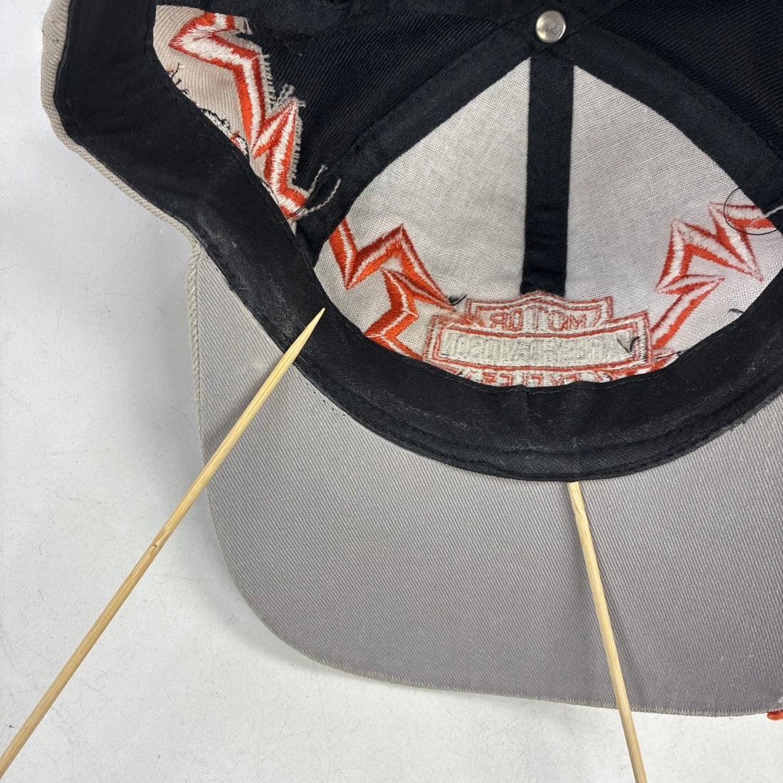 Vintage Harley Davidson Motorcycles Jagged Edge Snapback Hat Cap OSFA