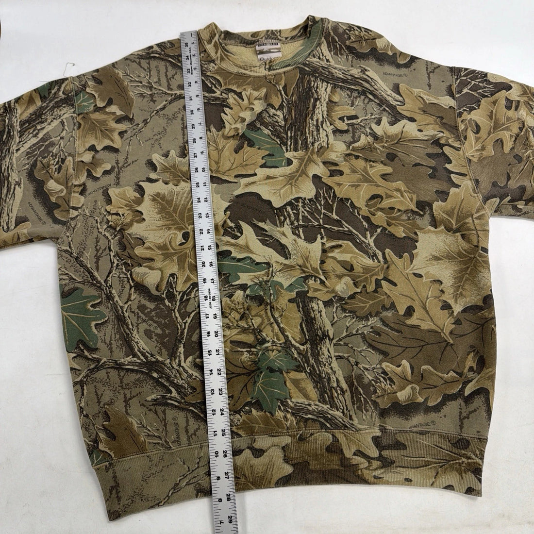 Vintage Advantage Camo Crewneck Sweatshirt Size XL