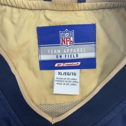 St Louis Rams Reebok Pullover Windbreaker Light Jacket Size XL NFL