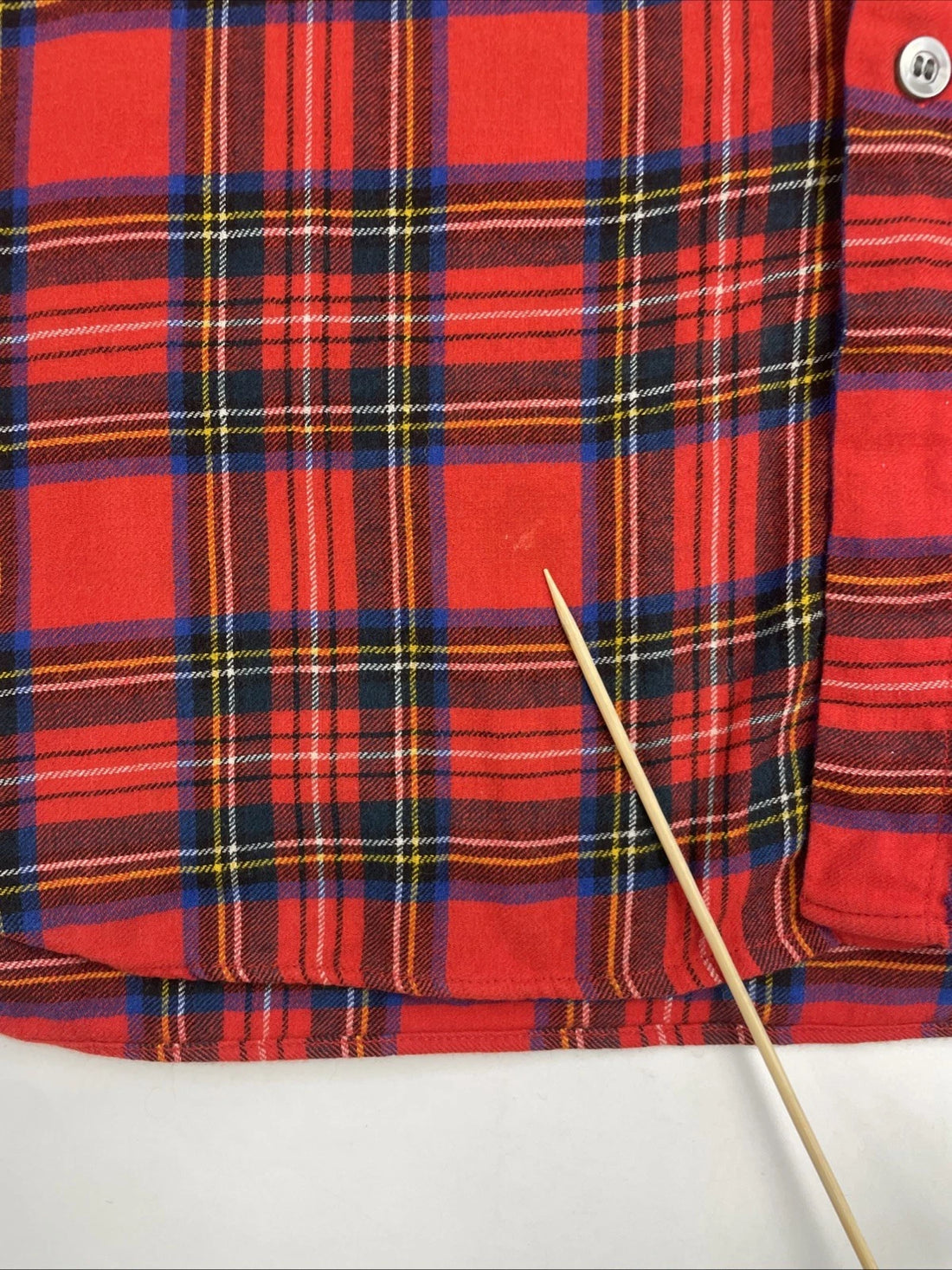 Vintage Abercrombie & Fitch Viyella Wool Button Up Shirt Size Large Red Plaid