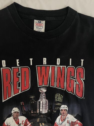 Vintage Detroit Red Wings Road To Stanley Cup T-Shirt Size Medium NHL 1999 90s