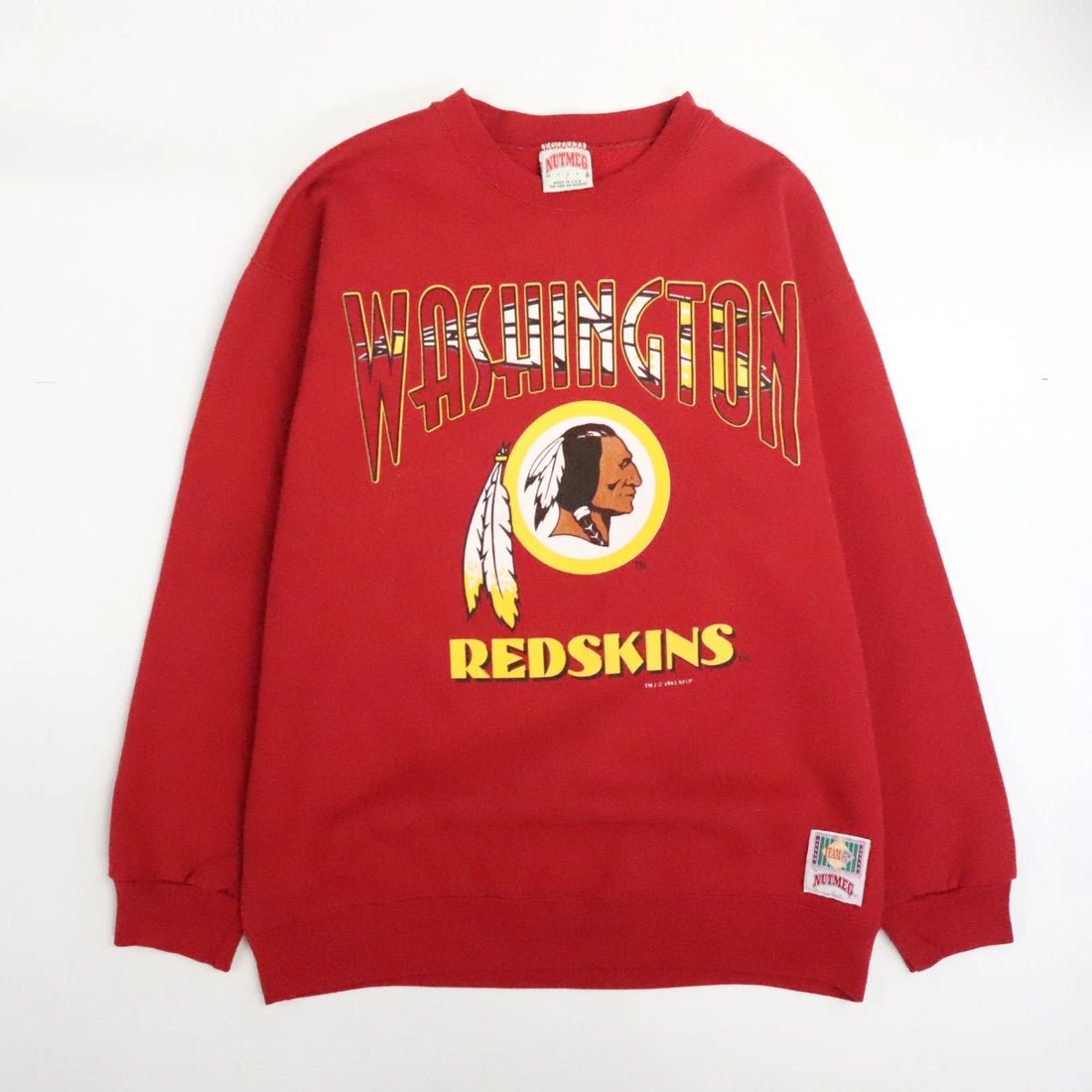 Vintage Washington Redskins Nutmeg Sweatshirt Crewneck Size Large 90s NFL