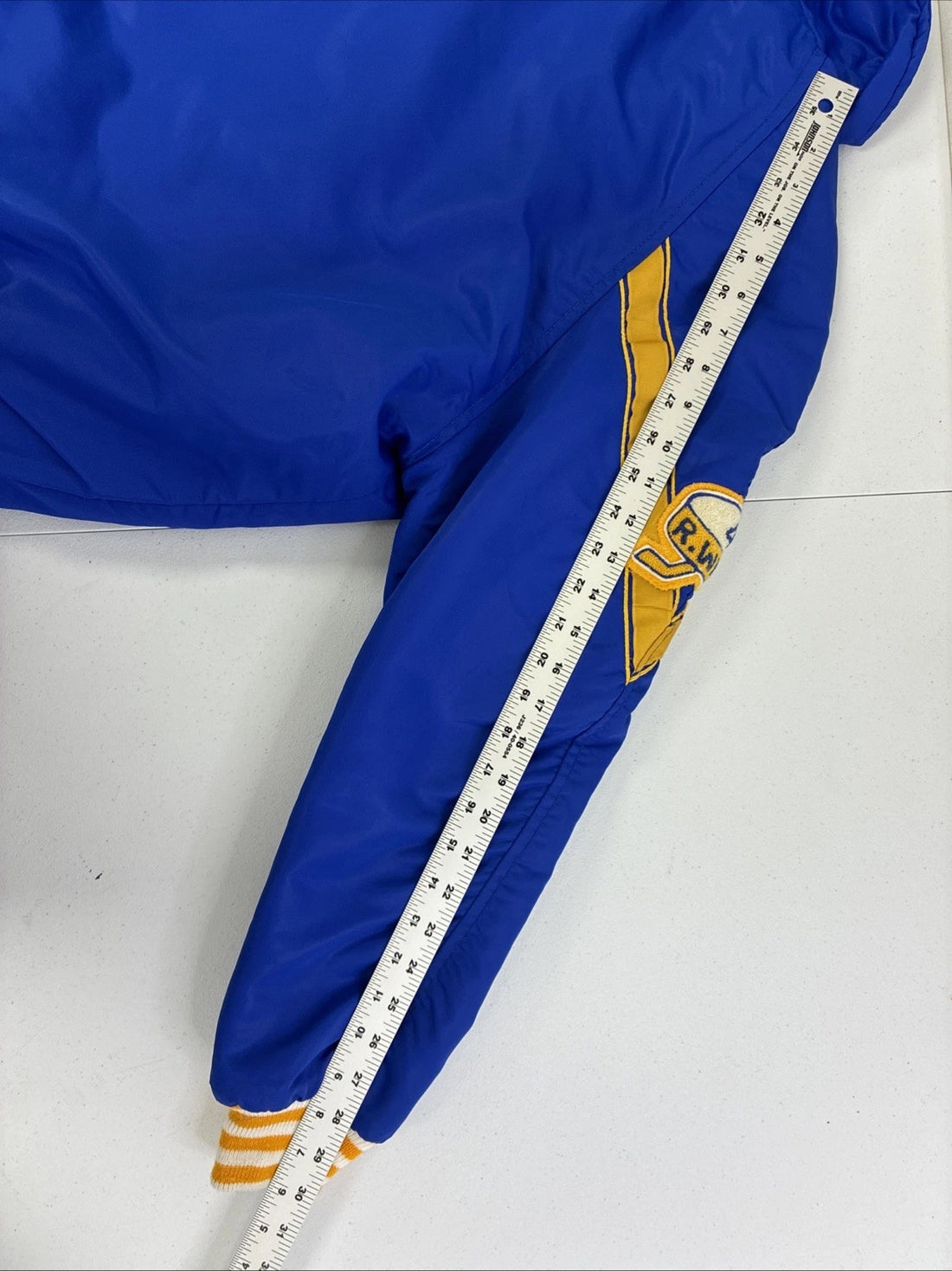 Vintage Langenburg JTS Hockey Varsity Bomber Jacket Size 42