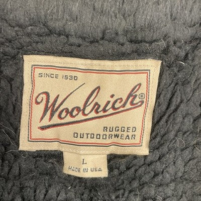 Vintage Woolrich Western Aztec Navajo Wool Coat Jacket Womens Size Large