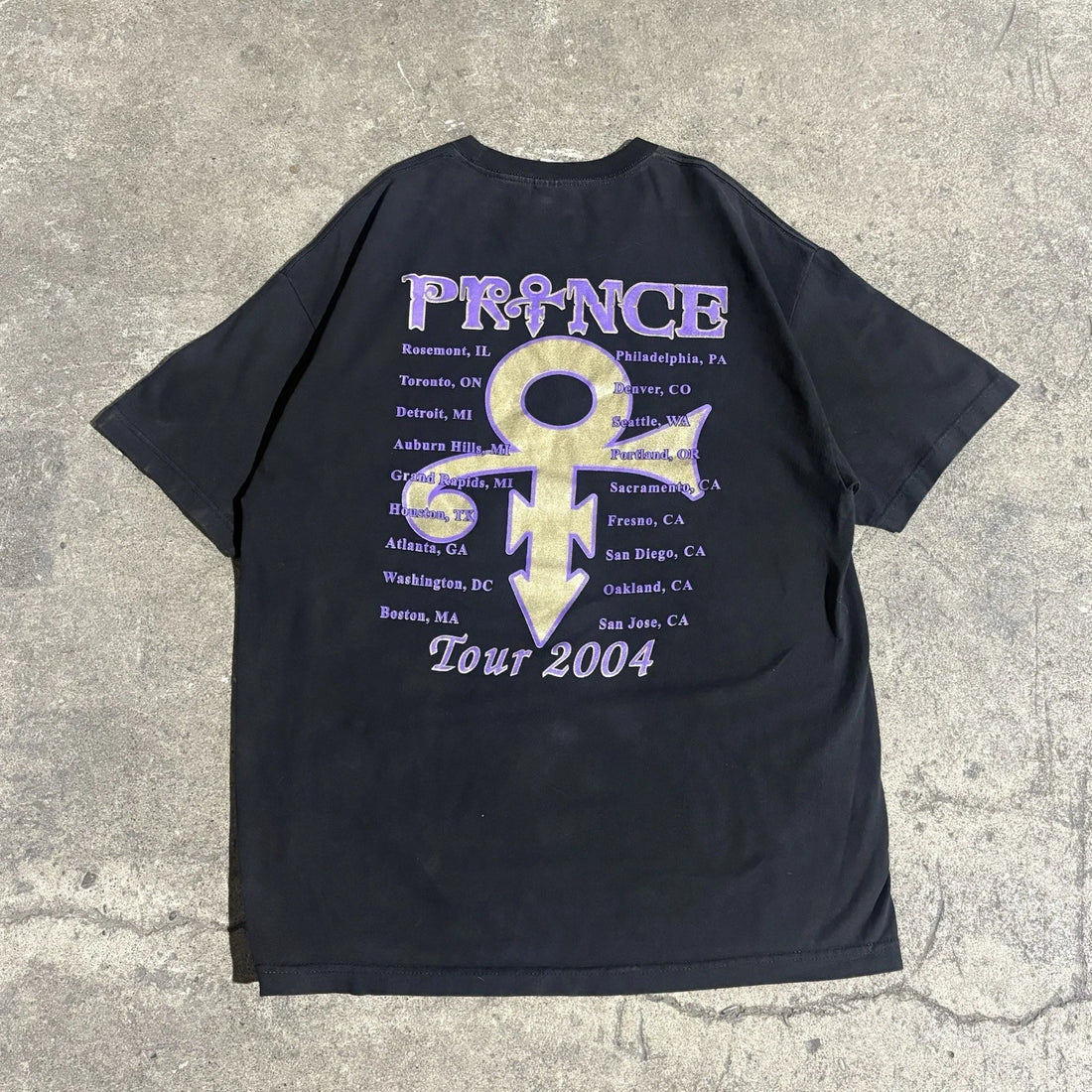 Vintage Prince Musicology Tour T-Shirt Size XL 2004