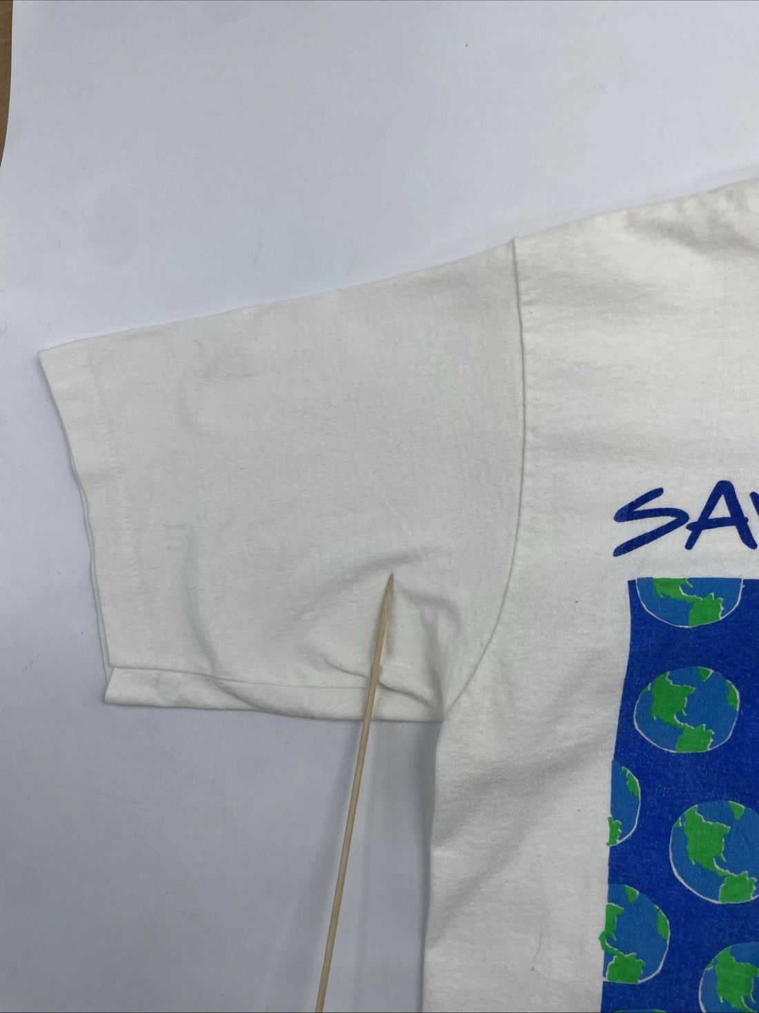 Vintage Save The Planet Start With The USA Gravity Graphics T-Shirt Size Large