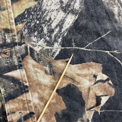 Vintage Woolrich Mossy Oak Breakup Camo Button Up Shirt Size 2XL