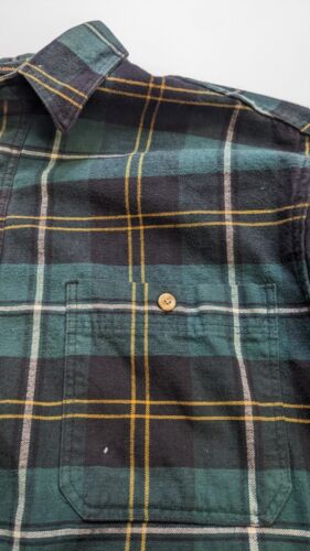 Vintage Eddie Bauer McKinley Cloth Button Up Shirt Size Large Plaid