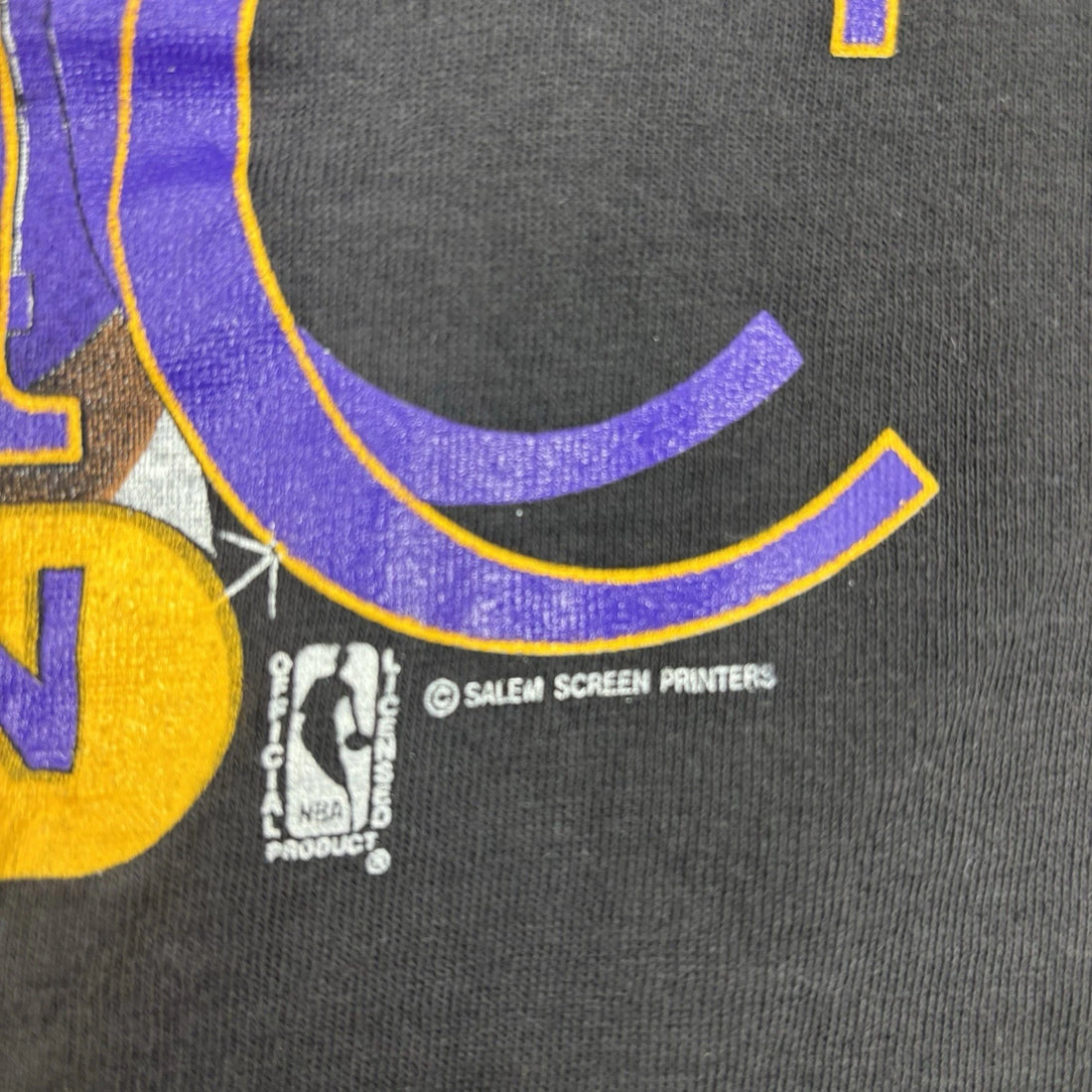 Vintage Magic Johnson Los Angeles Lakers T-Shirt Size Medium NBA 90s