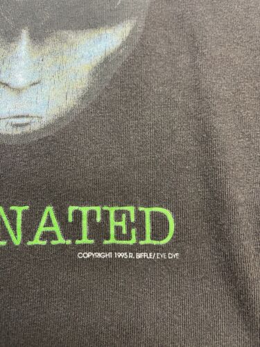 Vintage Alien Alienated Eye Dye T-Shirt Size Large 1995 90s