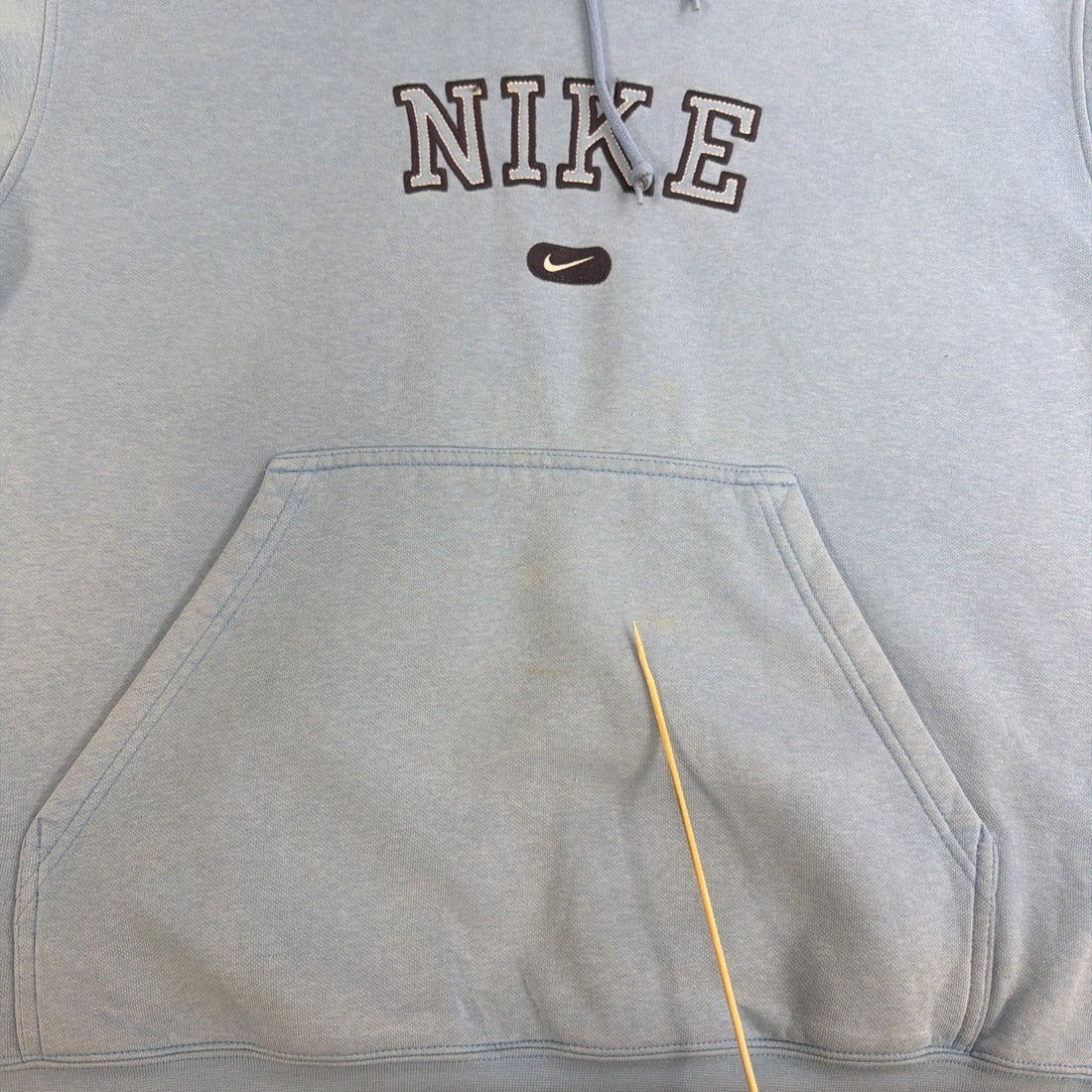 Vintage Nike Sweatshirt Hoodie Size Small Blue Spell Out
