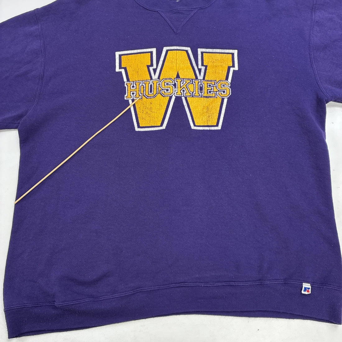 Vintage Washington Huskies Russell Athletic Crewneck Sweatshirt Size Large NCAA