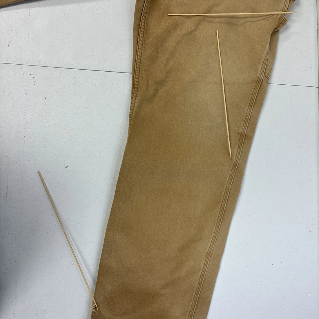 Carhartt Canvas Carpenter Work Pants Size 38 X 32 Brown