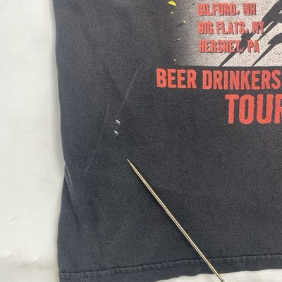 Vintage ZZ Top Beer Drinkers Hell Raisers Giant T-Shirt Size Large 2003