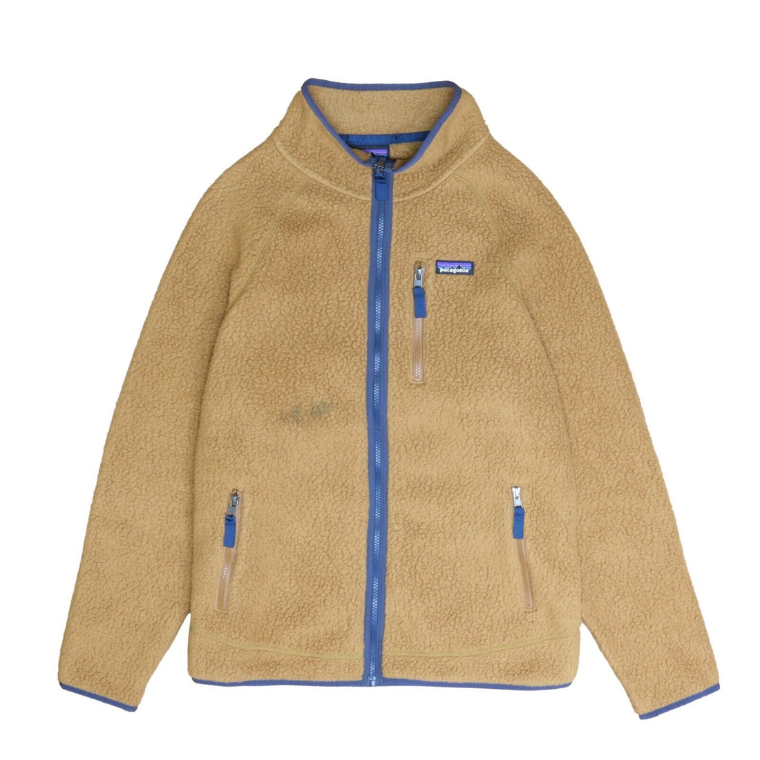 Patagonia Fleece Jacket Size Large Brown Full Zip