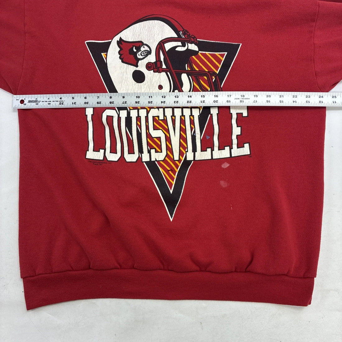 Vintage Louisville Cardinals Football Crewneck Sweatshirt Size XL NCAA