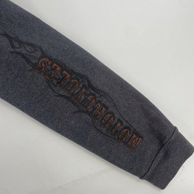 Harley Davidson Motorcycles Full Zip Sweatshirt Hoodie Size XL