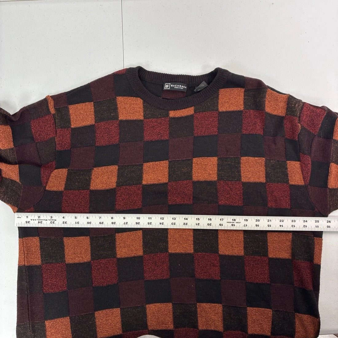 Vintage Bachrach Merino Wool Knit Sweater Size 2XL
