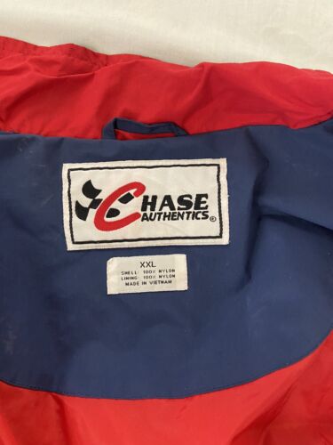 Vintage Rusty Wallace Racing Chase Windbreaker Light Jacket Size 2XL Blue