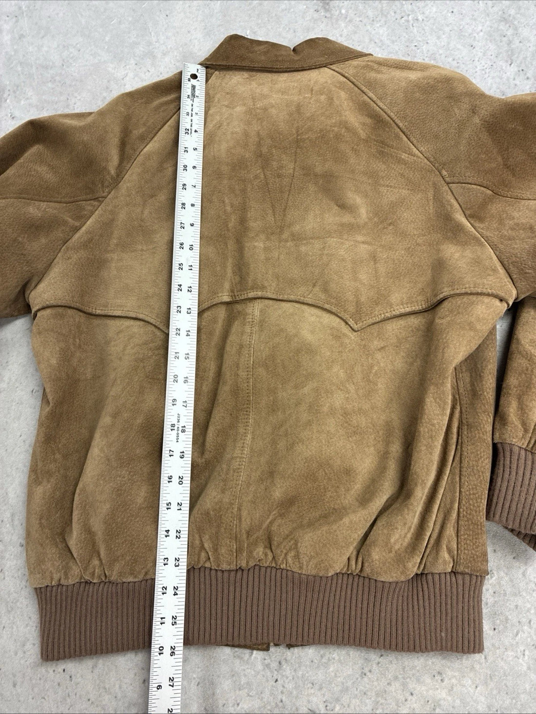 Vintage Brazil Leather Suede Bomber Jacket Size 42
