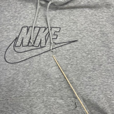 Vintage Nike Sweatshirt Hoodie Size XL Gray