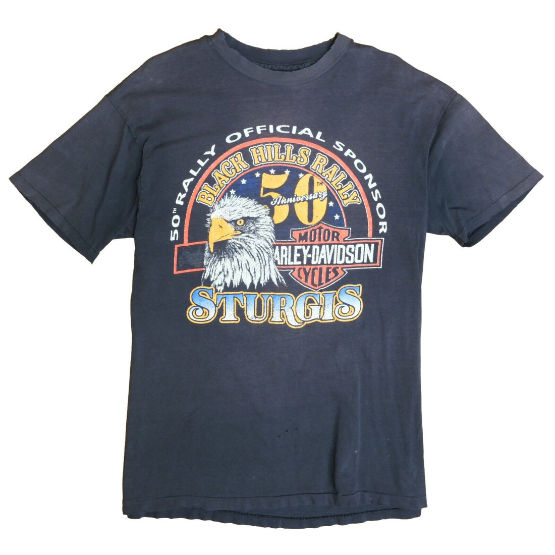 Vintage Harley Davidson Motorcycles Black Hills Rally T-Shirt Size XL