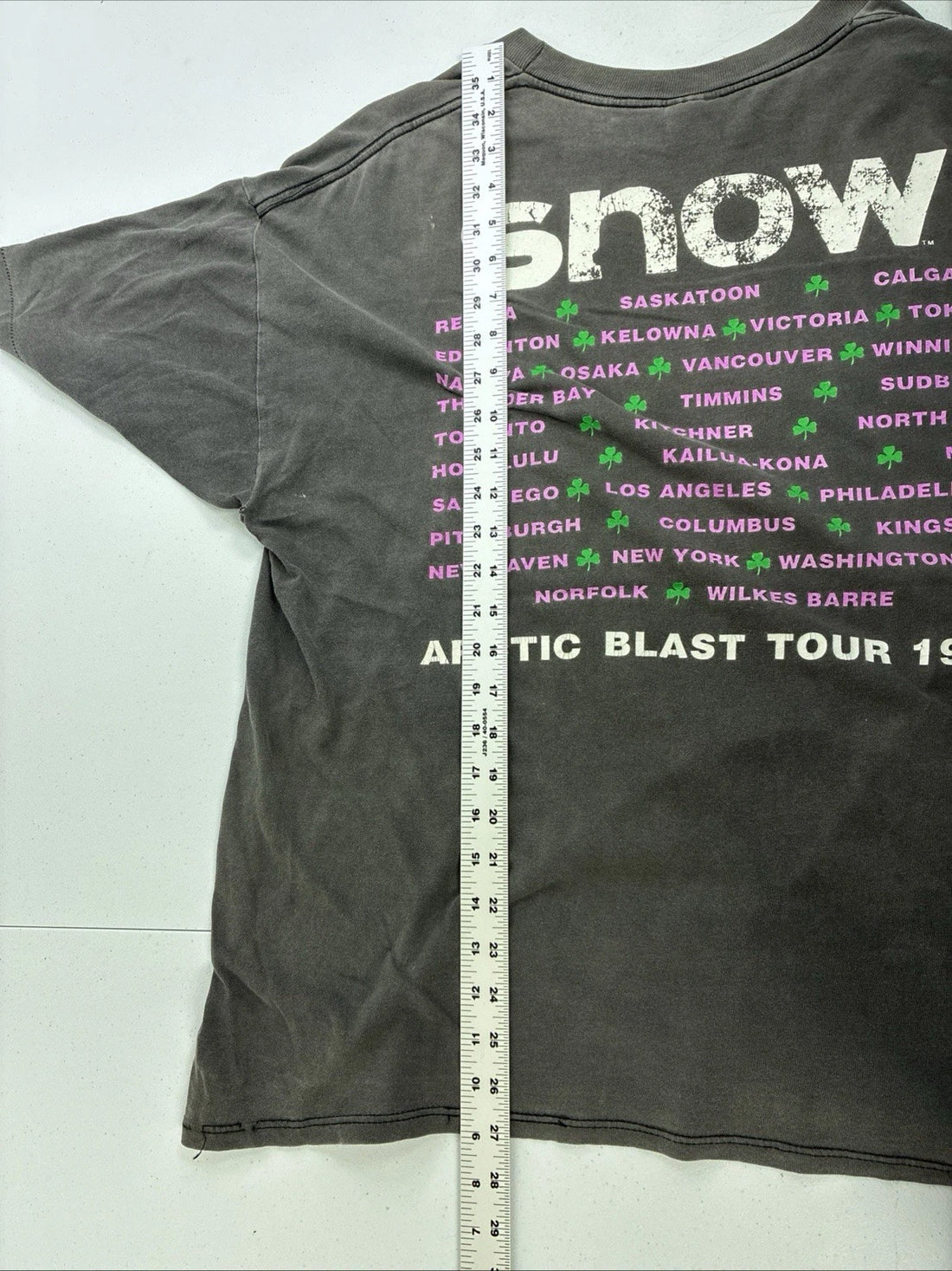 Vintage Snow Arctic Blast Tour 1993 Band T-Shirt Size XL 90s
