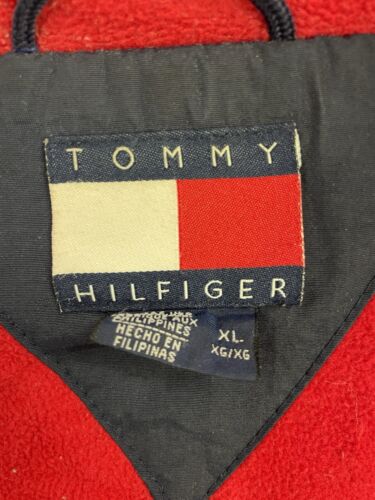 Vintage Tommy Hilfiger Bomber Jacket Size XL Fleece Lined