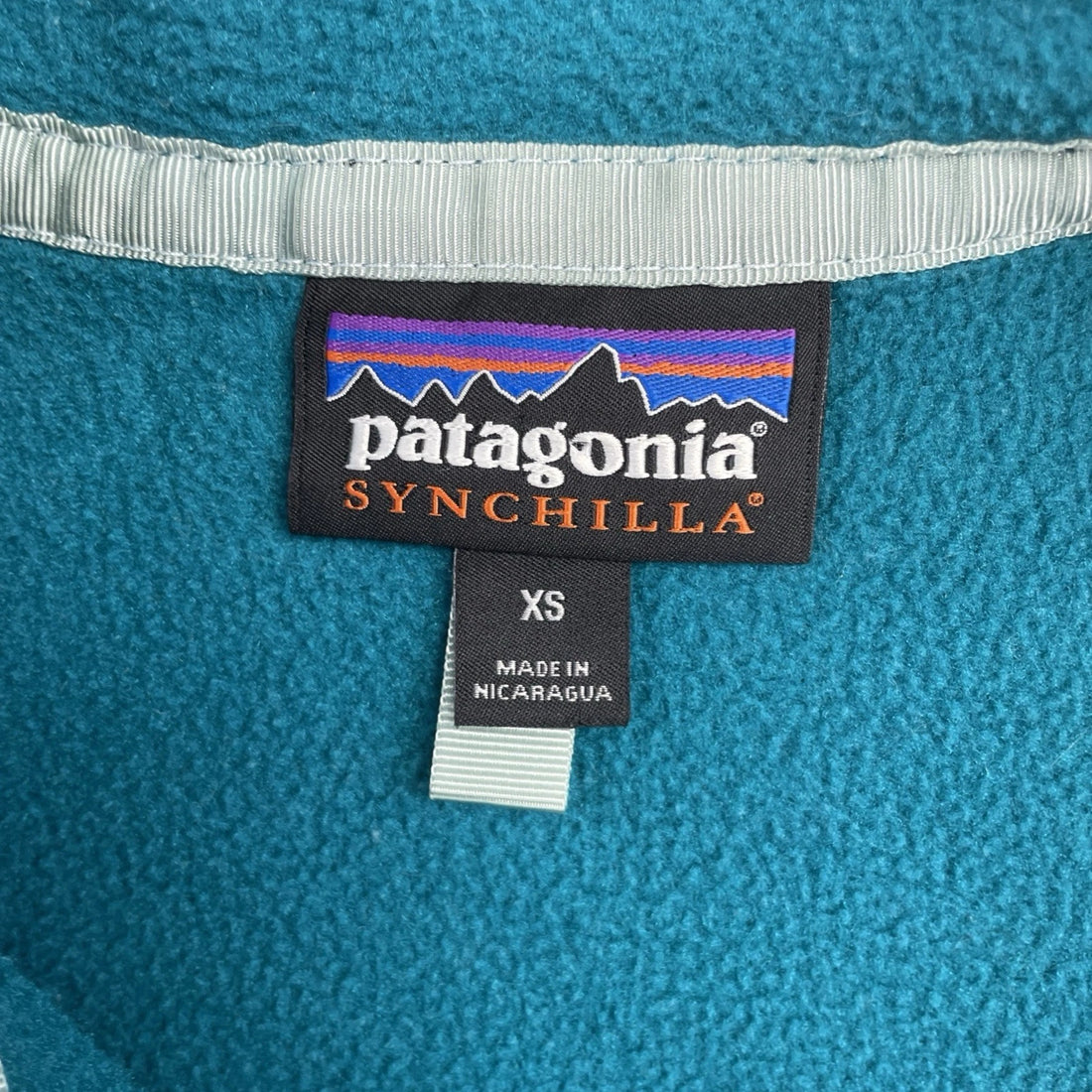 Patagonia Synchilla Snap T Fleece Jacket Size XS Two Tone Blue