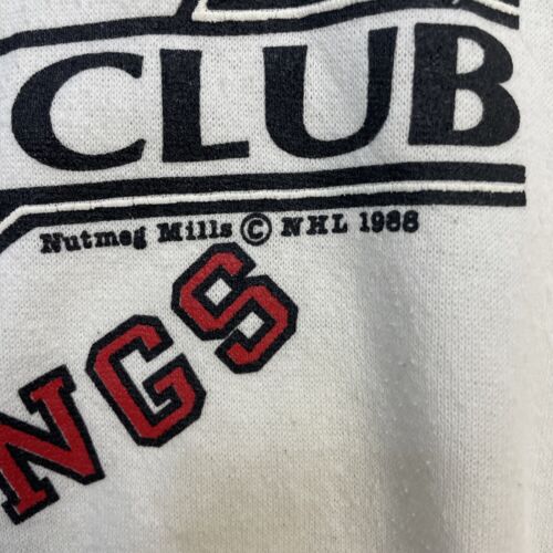 Vintage Detroit Red Wings Nutmeg Sweatshirt Crewneck Size XL 1988 80s NHL