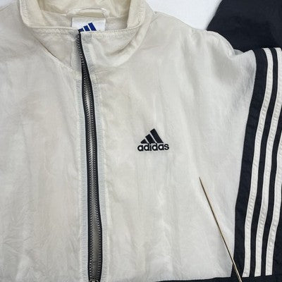 Vintage Adidas Windbreaker Light Jacket Size Large White