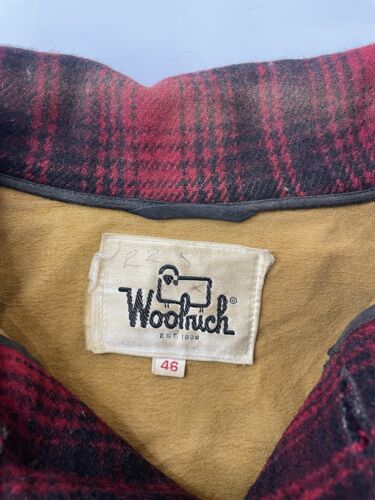 Vintage Woolrich Mackinaw Wool Hunting Coat Jacket Size 46 60s 70s