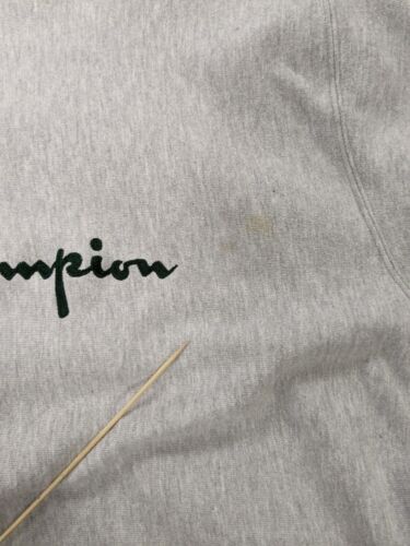 Vintage Champion Reverse Weave Spell Out Sweatshirt Crewneck Size XL Gray 90s