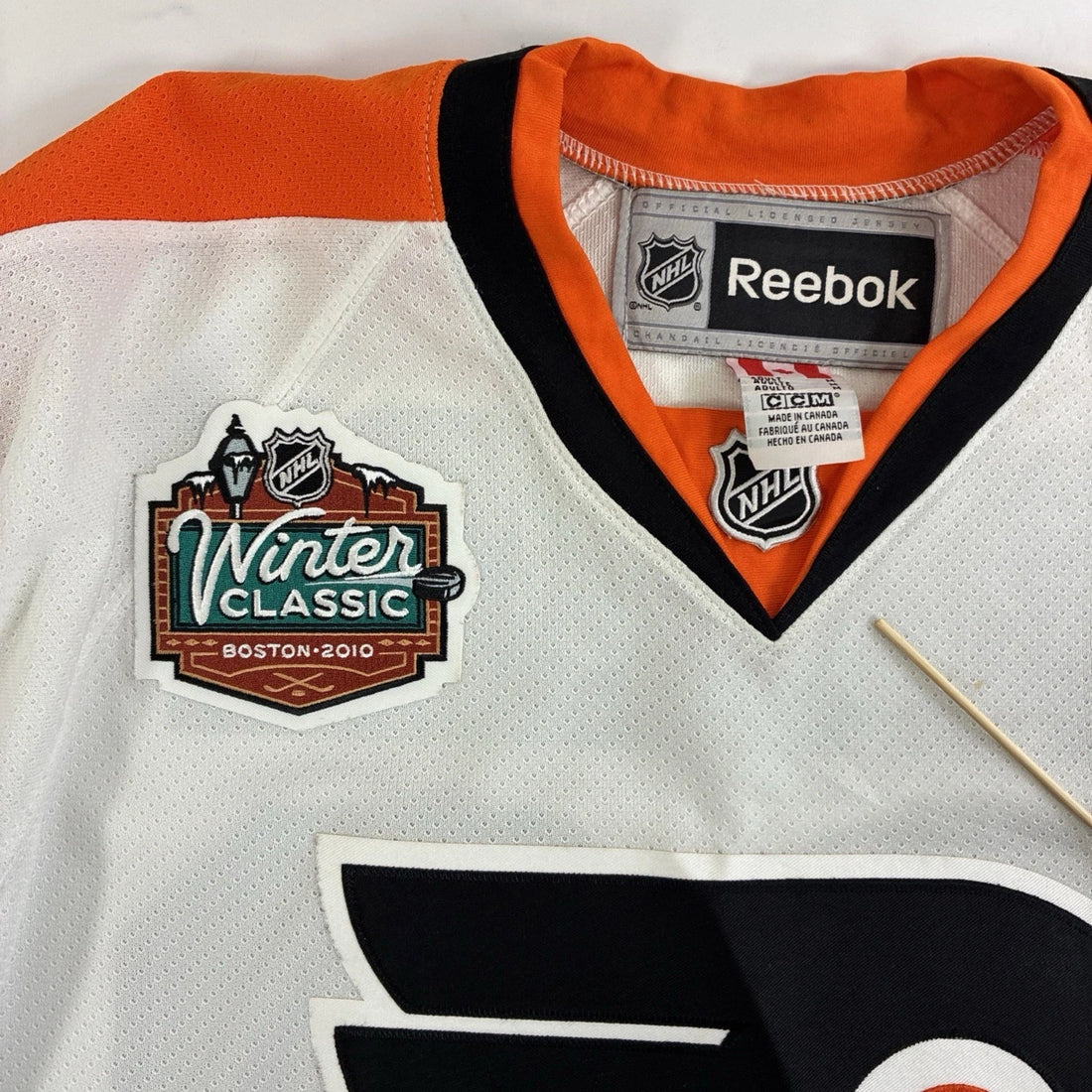 Philadelphia Flyers Chris Pronger Winter Classic 2010 Reebok Jersey Medium NHL