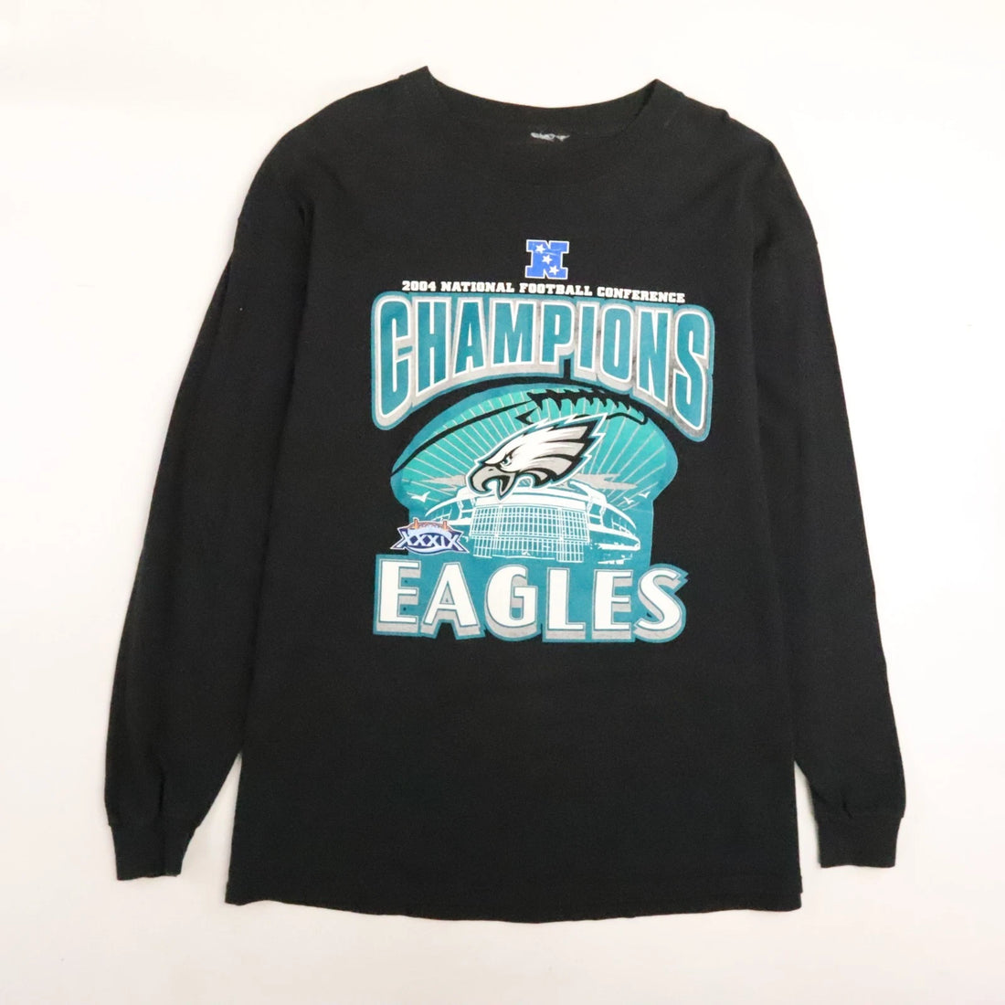 Philadelphia Eagles Super Bowl XXXIX Long Sleeve T-Shirt Size XL NFL