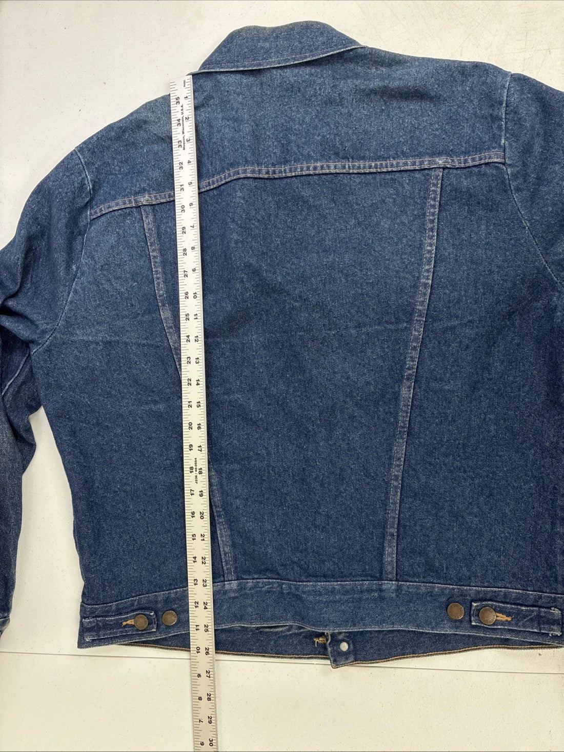 Vintage Rustler Denim Trucker Jacket Size XL Blue