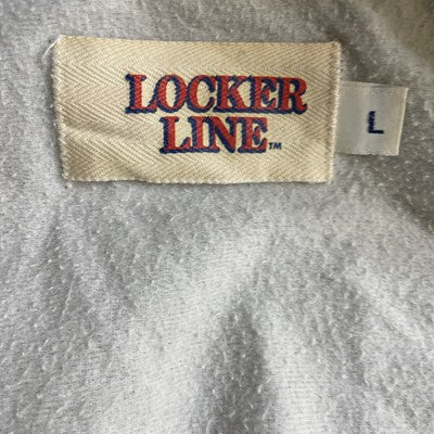 Vintage Detroit Tigers Locker Line Satin Jacket Size Large 90s MLB