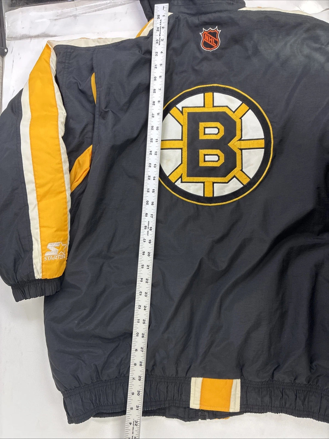 Boston Bruins Starter Puffer Jacket Size XL Vintage 90s NHL