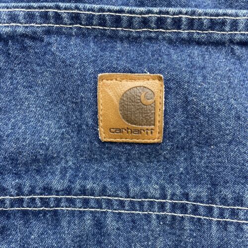 Carhartt Denim Jeans Carpenter Work Pants Size 36 X 32 Dungaree Fit