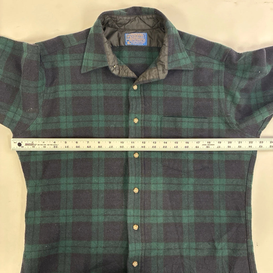 Vintage Pendleton Wool Lodge Button Up Shirt Size Large