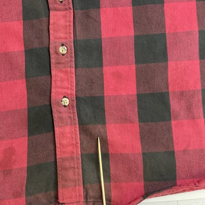 Vintage Carhartt Button Up Shirt Size XL Tall Buffalo Plaid